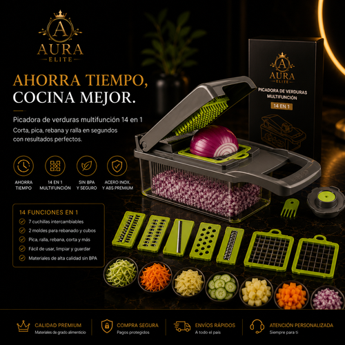 Ahorra Tiempo en la Cocina – Picador y Mandolina Multifuncional